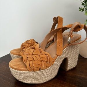 Marc Fisher braided chunky wedge size 8.5